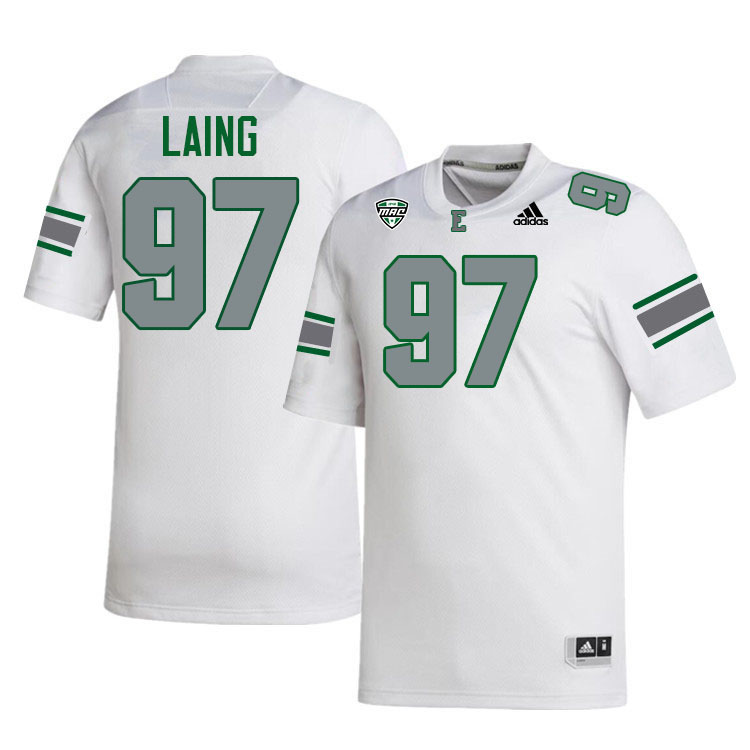 Trey Laing Eastern Michigan Jersey,Eastern Michigan University Eagles Football Jersey-White